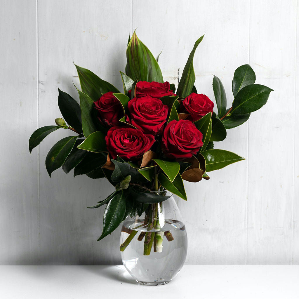 Red Rose Bouquet (6 stem) Flowers West Perth Flowers Delivery Perth