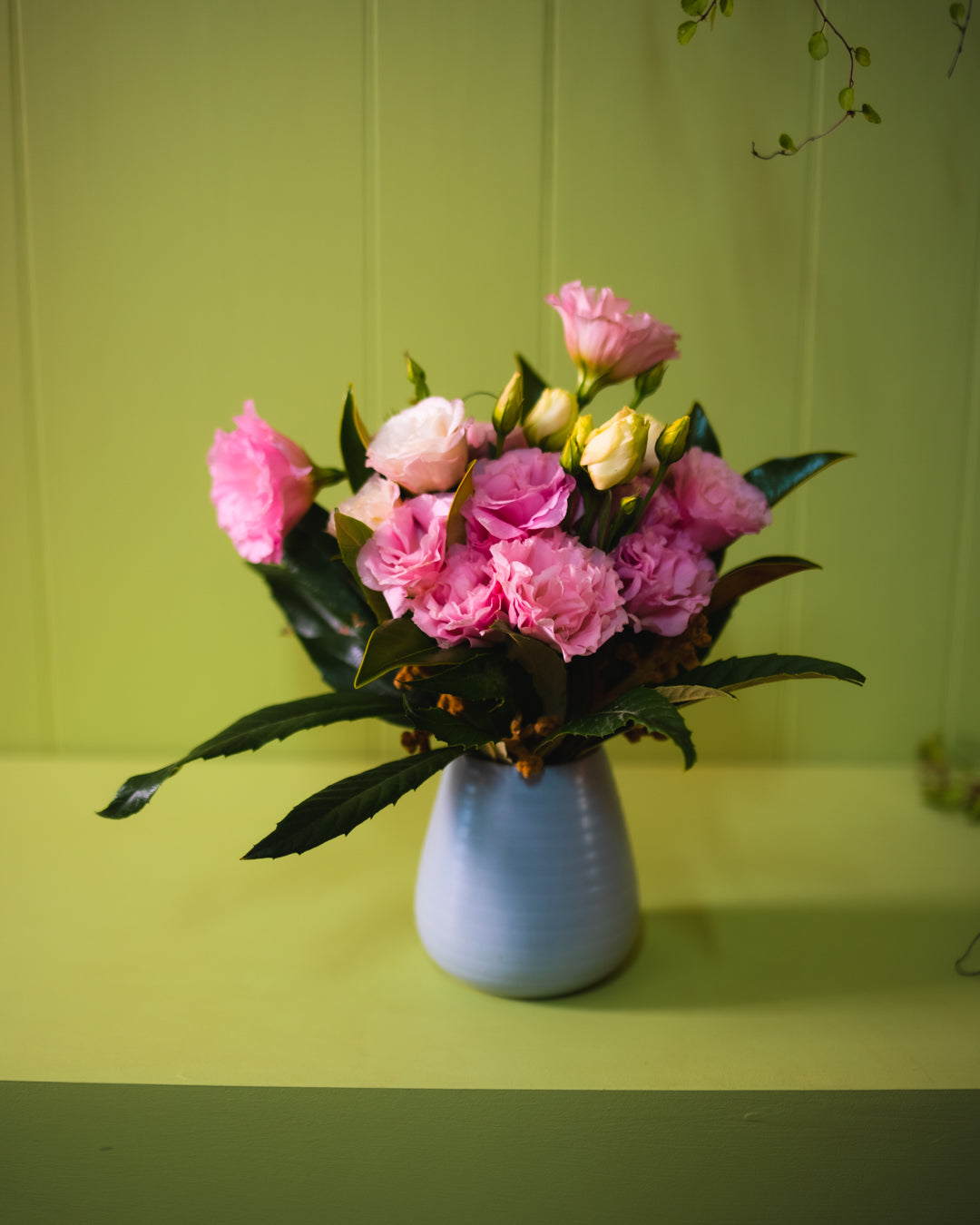 Small Flower Posy in Bison Home Vase
